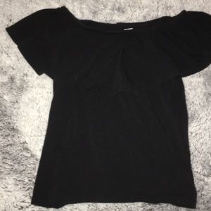 Black Off the Shoulder Top